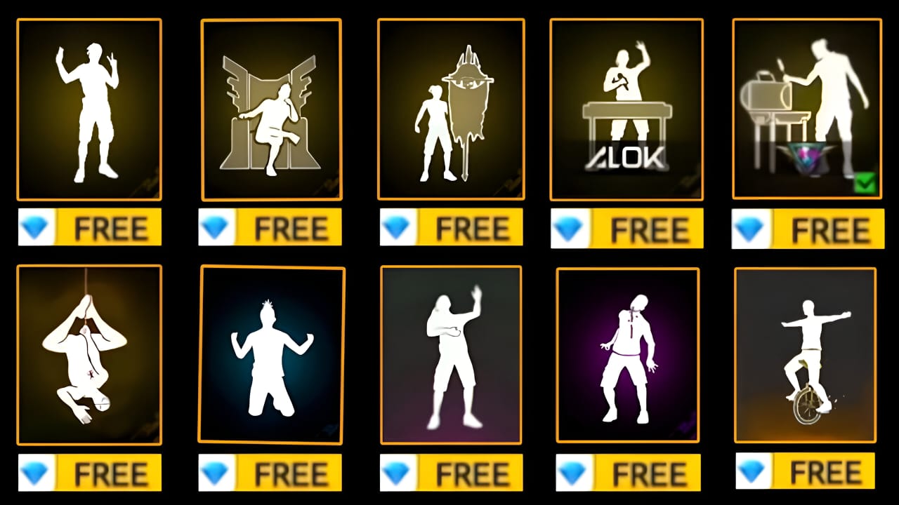 Free Fire All Emote New Redeem Code