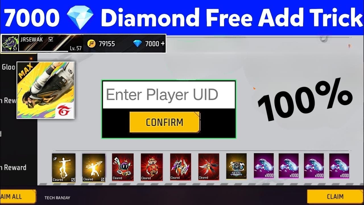 Free Fire Max Diamond Redeem